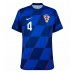 Camisa de time de futebol Croácia Josko Gvardiol #4 Replicas 2º Equipamento Europeu 2024 Manga Curta